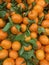 Stack of fresh mandarines