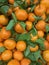 Stack of fresh mandarines