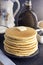 Stack of Freshly Made American Style Pancakes