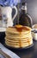 Stack of Freshly Made American Style Pancakes