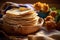 stack of freshly made tortillas in a basket