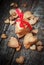 Stack Gingerbread Cookies in the Shape of Heart