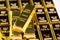 Stack of gold bar bullions ingot, investment asset for crisis safe haven for investment or reserve for country economics