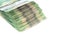 Stack of green polymer bills