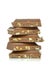 A stack of hazelnut chocolate chunks