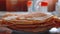 Stack of kefir pancakes traditional for Russian pancake week