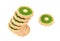 Stack of kiwi biscuits