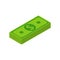 Stack of money. Isometric of cash money pack icon