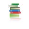 Stack of multi colored books