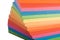 Stack of multicolored notes paper