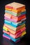 stack of multicolored sticky notes, symbolizing shared ideas