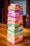 stack of multicolored sticky notes, symbolizing shared ideas