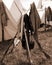 Stack of Muskets at the Rebel Encampment at the â€œBattle of Libertyâ€ - Bedford, Virginia