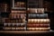 Stack of Old Books on Table