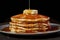 Stack of Pancakes Syrup and Butter Delight. AI