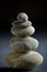 Stack of pebble stone