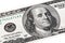Stack photo of Benjamin Franklin, Federal Reserve System print o