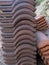 Stack of Portuguese roof tiles