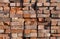 Stack of reclaimed bricks