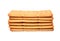 Stack of salty cracker