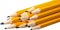 Stack of Sharpened Yellow Pencils - Isolated