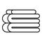 Stack soft blanket icon, outline style