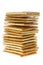 Stack of square crackers