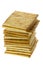 Stack of square crackers