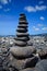 Stack of stones on the beach, Lipe, Thailand