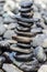 Stack of stones on the Hin nam beach, Lipe, Thailand