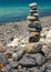 Stack of stones on Koh Hin ngam