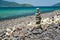 Stack of stones on Koh Hin ngam, Lipe island