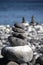 Stack of stones on a seashore