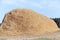 Stack of straw in the field