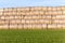 Stack of straw in the field