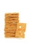 Stack swiss cheese cracker