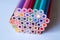 Stack of Thirty-six Colours Hexagonal Shape Colouring Pencils Genuine Non Photoshoped