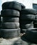 A stack of tires