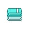 Stack towels icon. Housekeeping vector illustration.