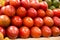 Stack of tree tomato tamamoro, tamarillo in the