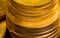 Stack of US Treasury Gold Eagle one ounce coins