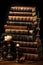 Stack of Vintage Leather Books on a Desk