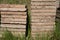 Stack of washing concrete slabs