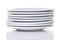 Stack of White Dinner Plates