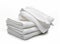 Stack of white hotel towels