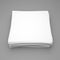 Stack of white paper on gray background