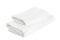 Stack of white towels isolated