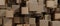 Stack wooden blocks from natural wood background 3D Illustration