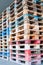 Stack of wooden palettes