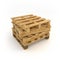 Stack of wooden pallets